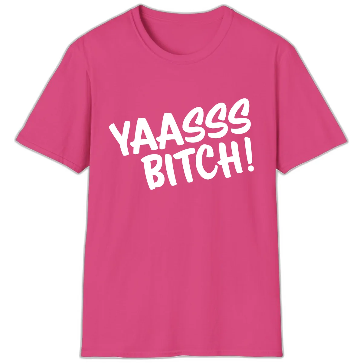 Ya455 Bitch T-Shirt in Heliconia