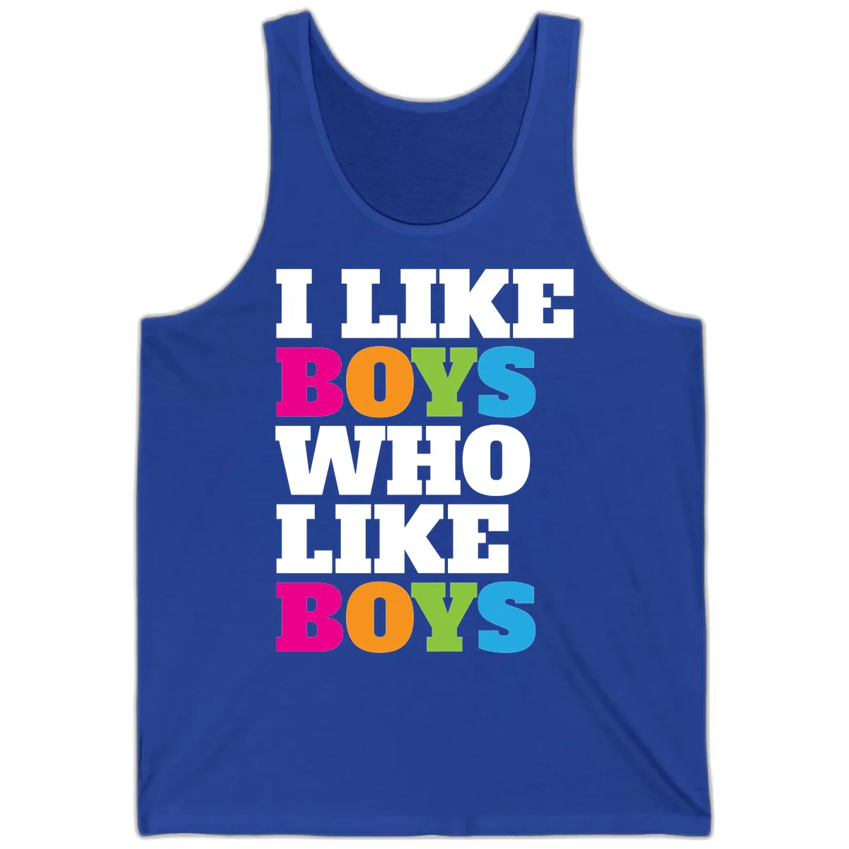 I Like Boys Who Like Boys Tank in True Royal