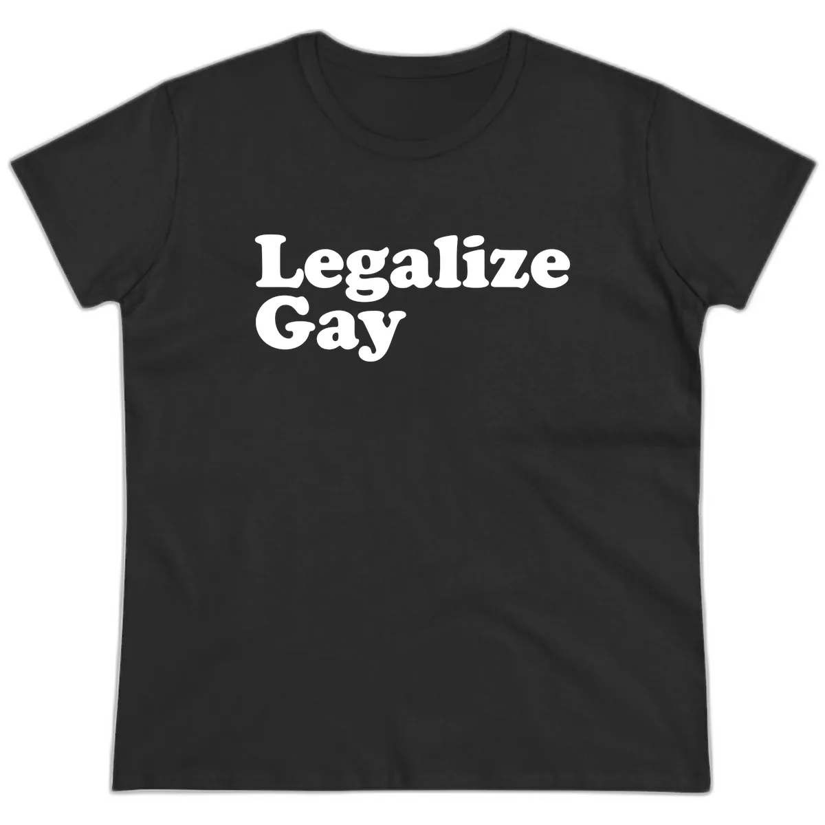 Legalize Gay Ladies Tee in Black