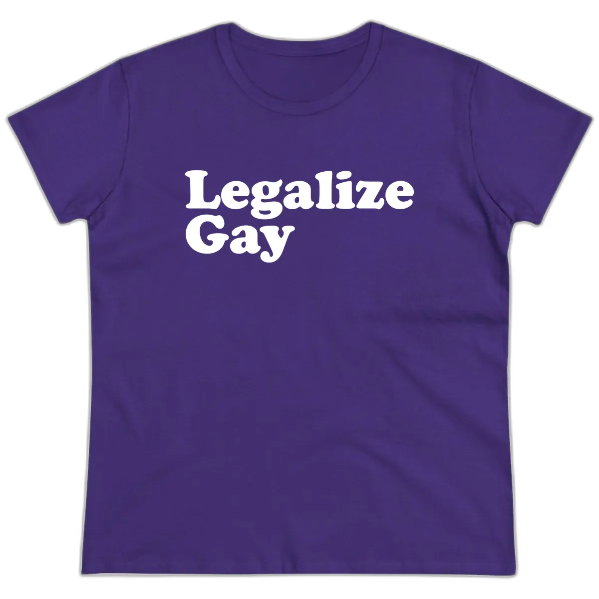 Legalize Gay Ladies Tee in Purple