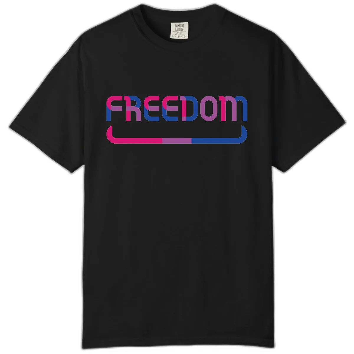 Freedom On Pride Comfort Color in Black