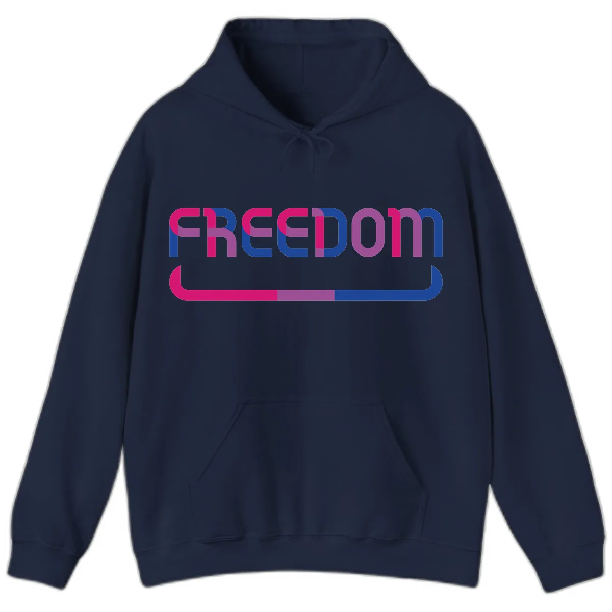 Freedom On Pride Hoodie in Navy