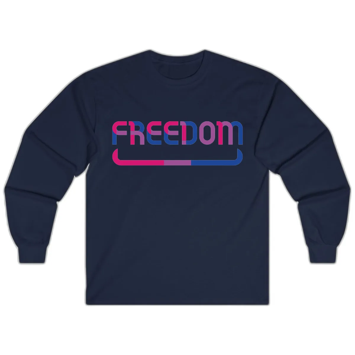 Freedom On Pride Long Sleeve in Navy