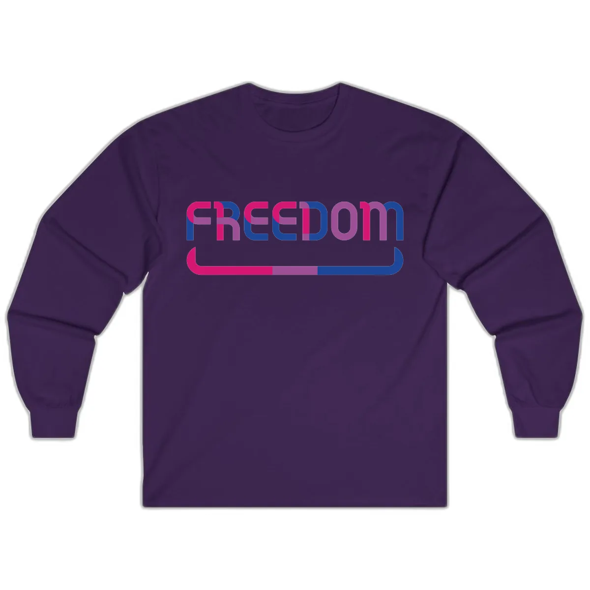 Freedom On Pride Long Sleeve in Purple