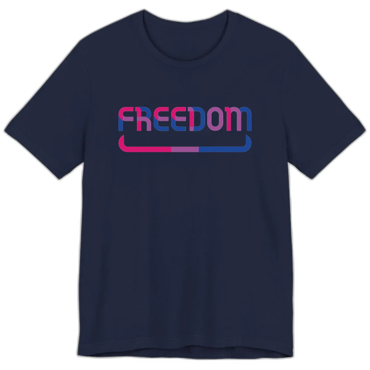Freedom On Pride Premium T-Shirt in Navy