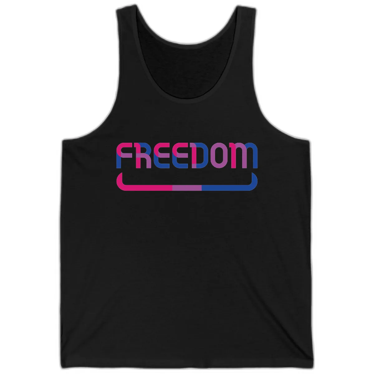 Freedom On Pride Tank in Black