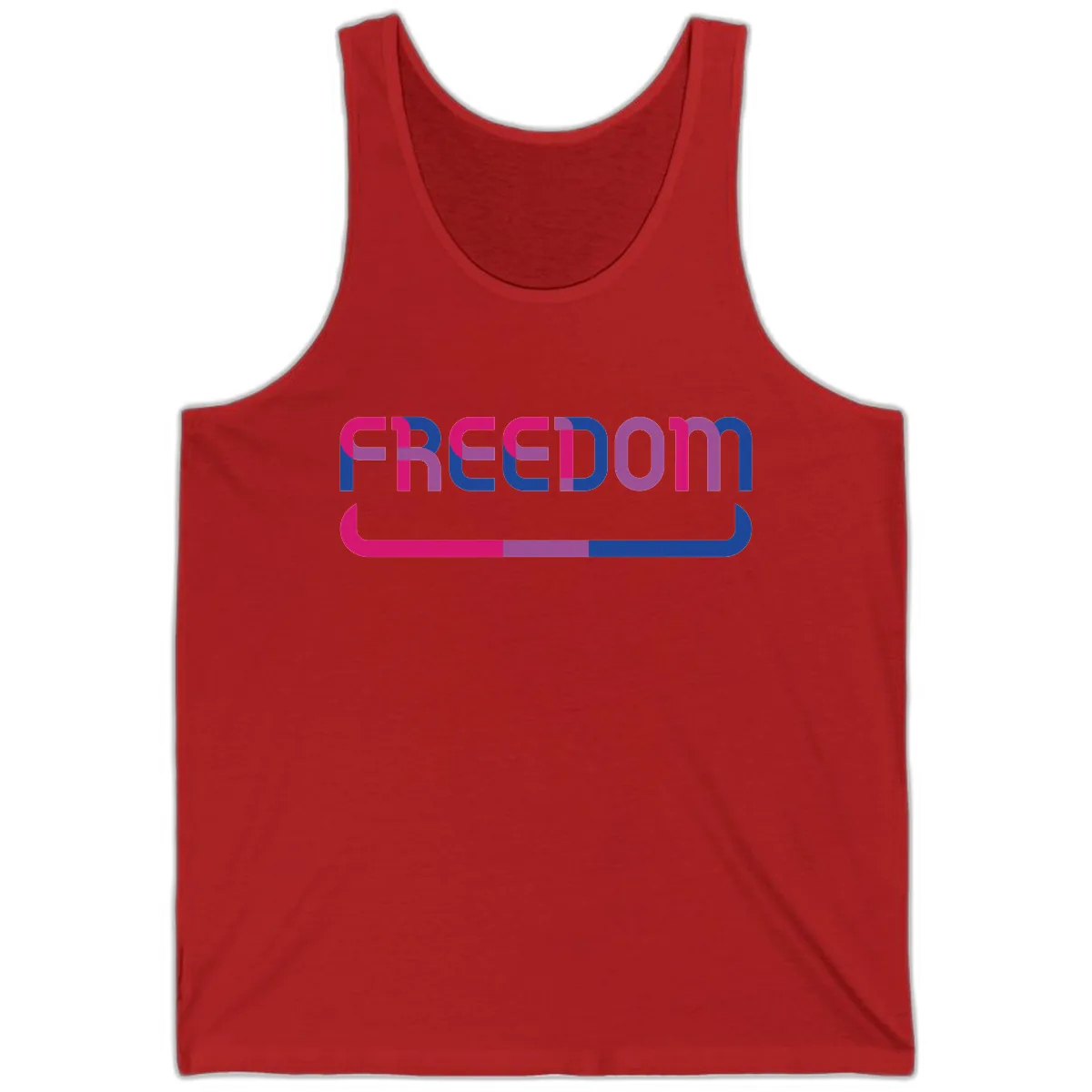 Freedom On Pride Tank in Red