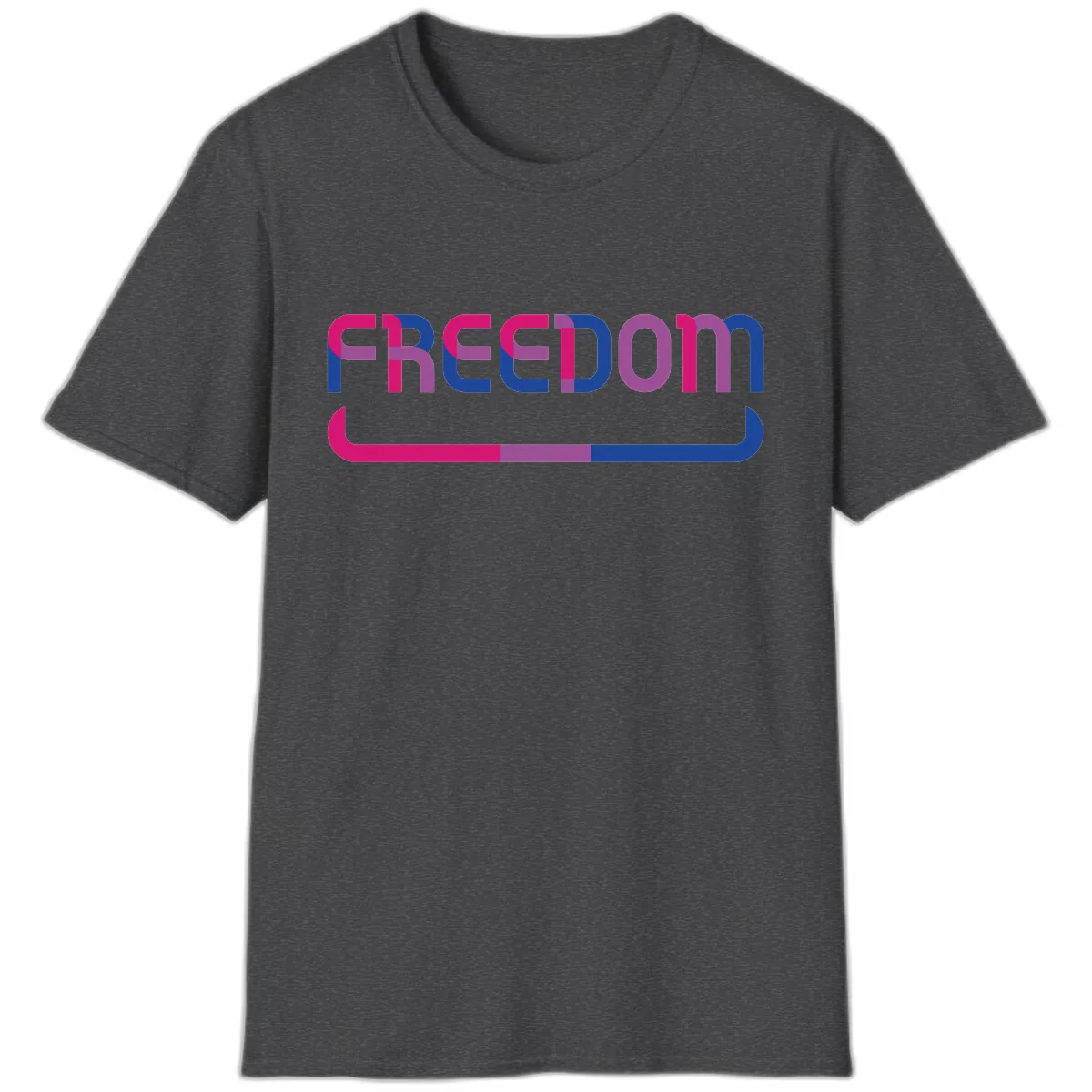 Freedom On Pride T-Shirt in Dark Heather
