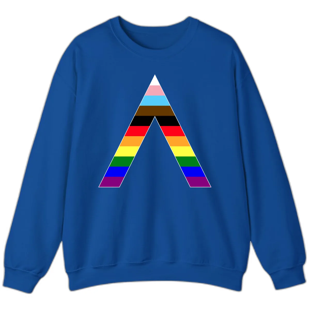 Rainbow Pride Pyramid Sweatshirt in Royal