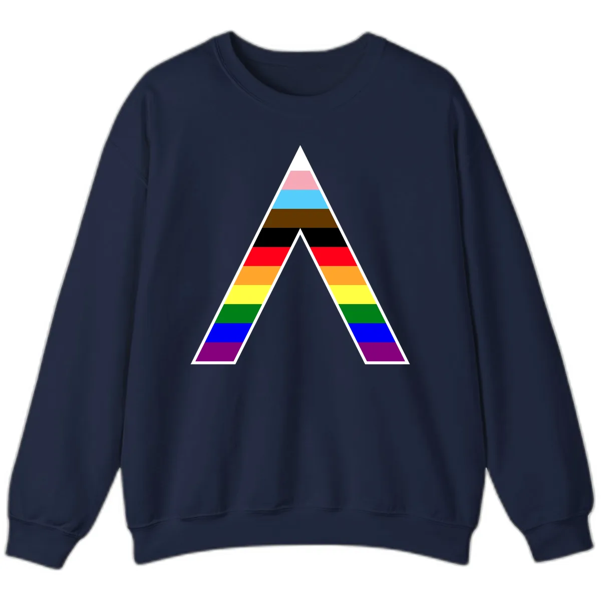 Rainbow Pride Pyramid Sweatshirt in Navy