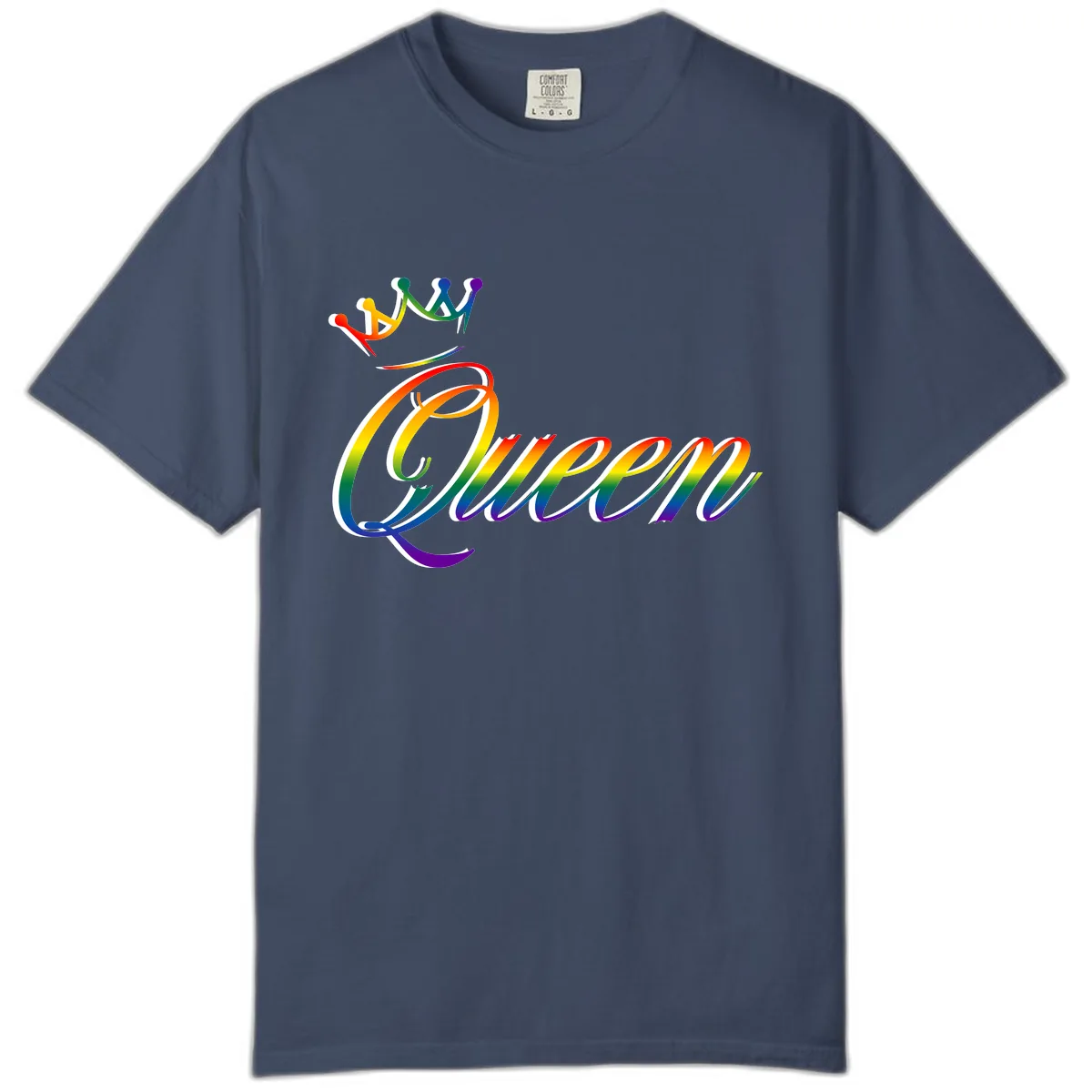 Rainbow Unity Pride Design Comfort Color in Midnight