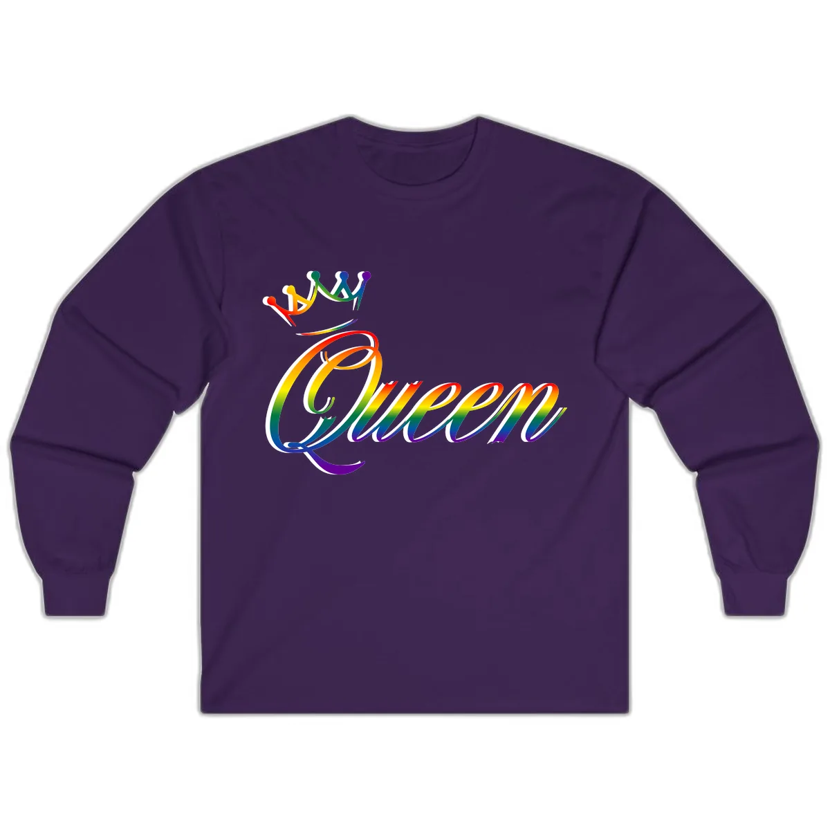 Rainbow Unity Pride Design Long Sleeve in Purple