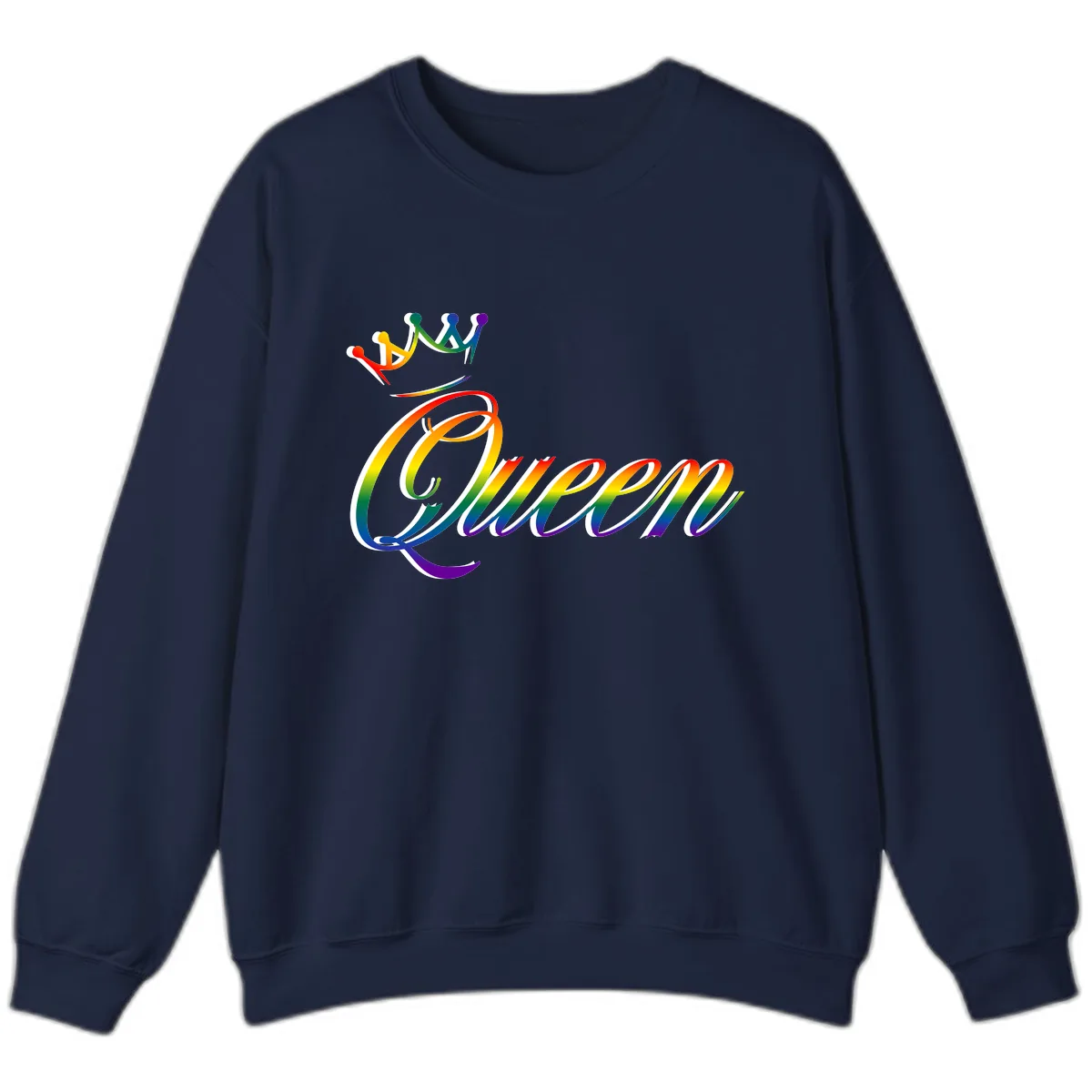 Rainbow Unity Pride Design Sweatshirt in Navy