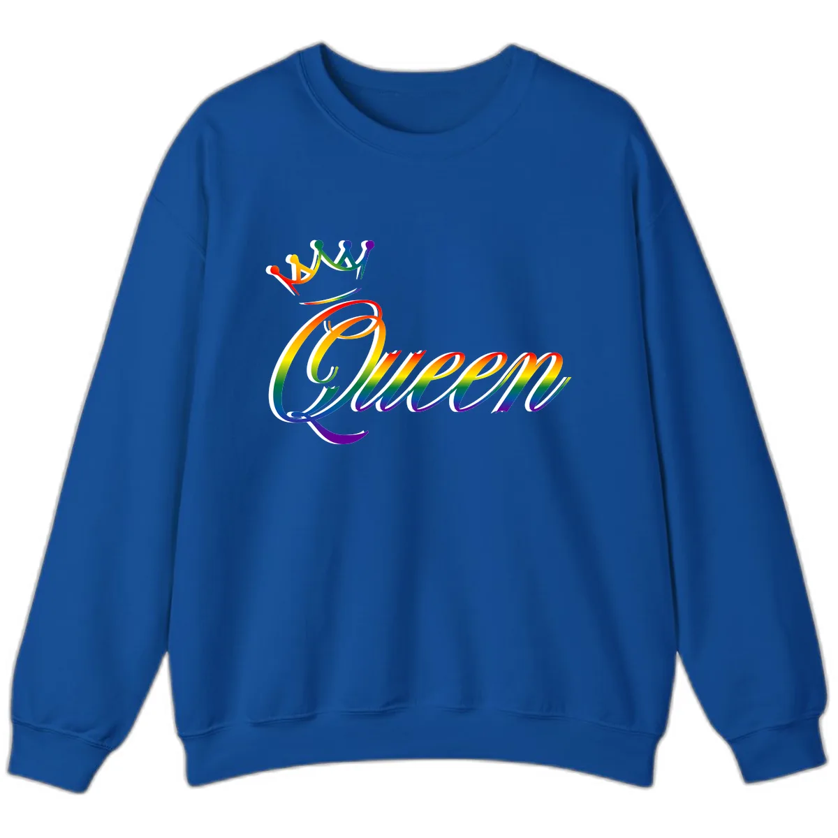 Rainbow Unity Pride Design Sweatshirt in Royal