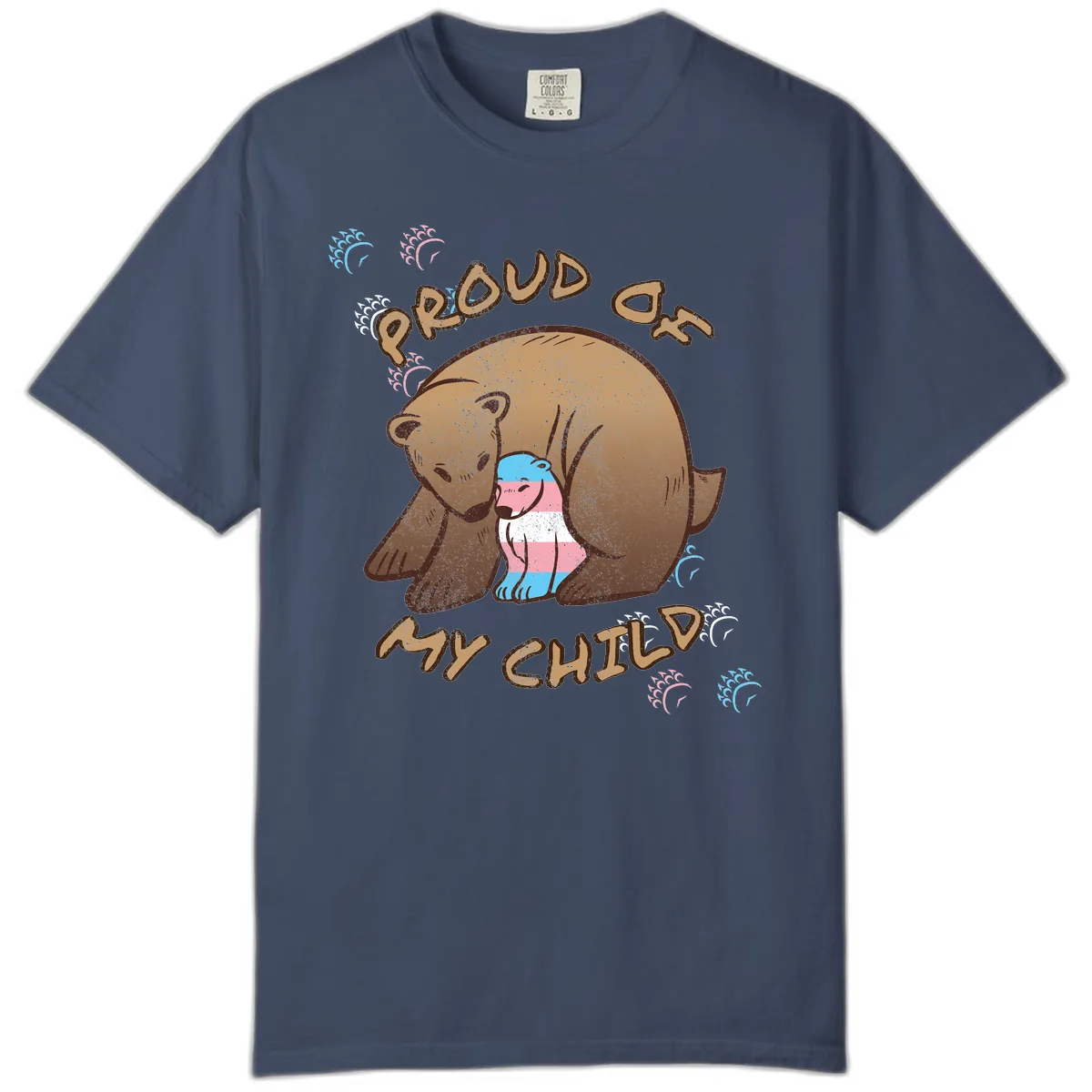Proud As My Chubby Bear Comfort Color in Midnight