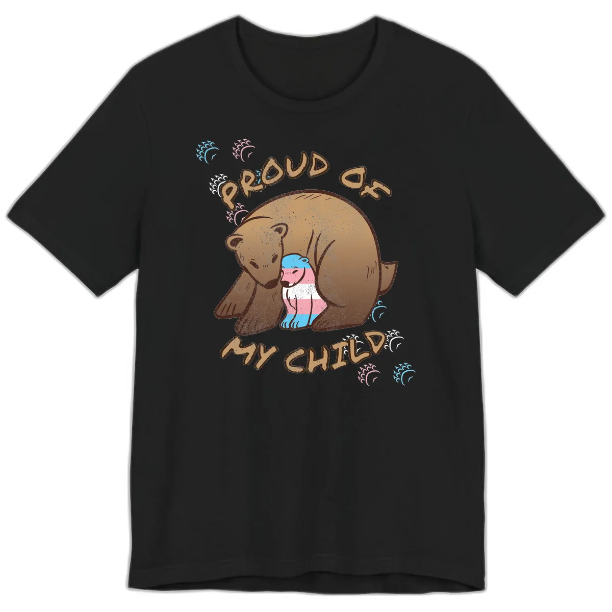 Proud As My Chubby Bear Premium T-Shirt in Black
