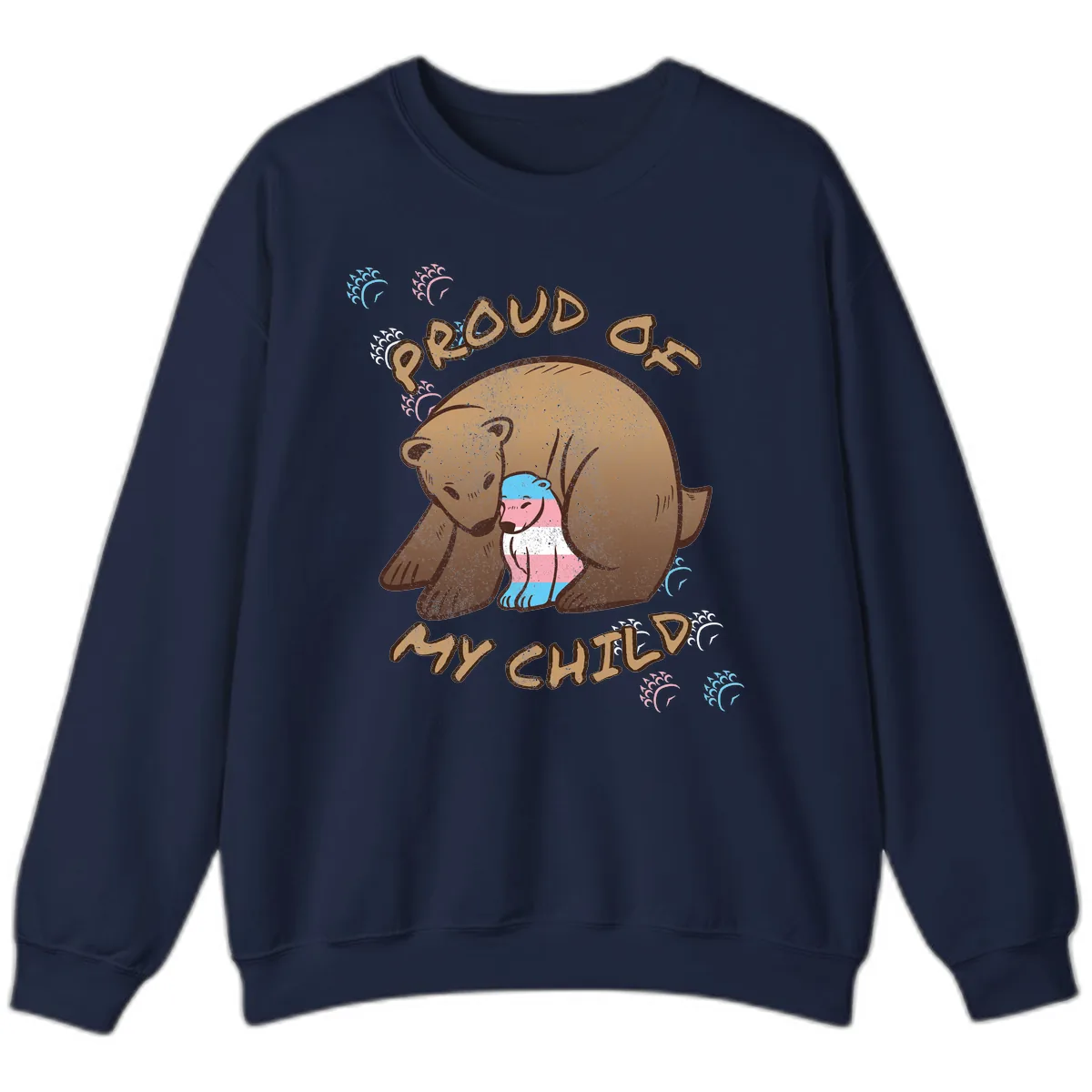Proud As My Chubby Bear Sweatshirt in Navy