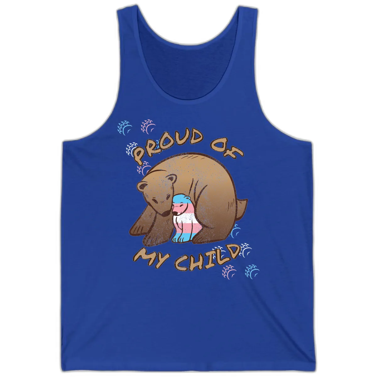 Proud As My Chubby Bear Tank in True Royal