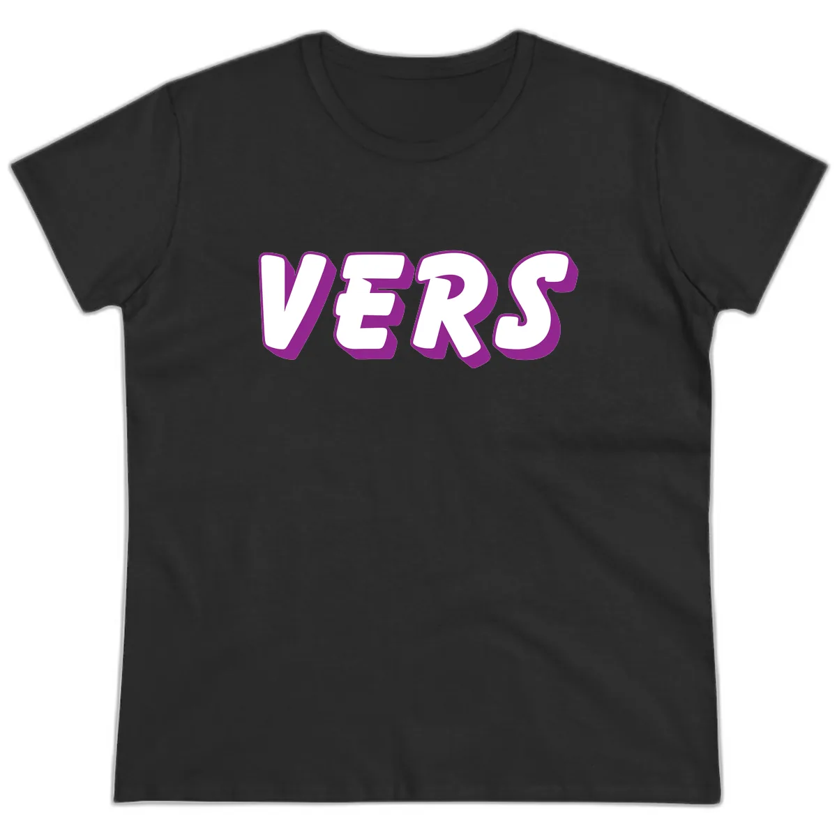 Vers Pride Statement Ladies Tee in Black