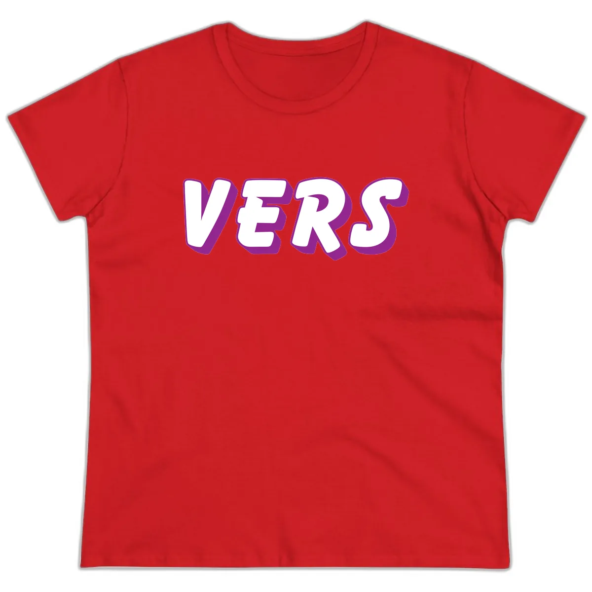 Vers Pride Statement Ladies Tee in Red
