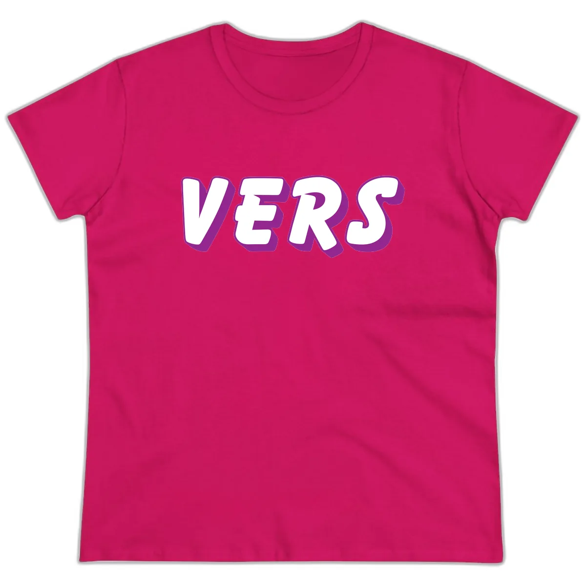 Vers Pride Statement Ladies Tee in Heliconia