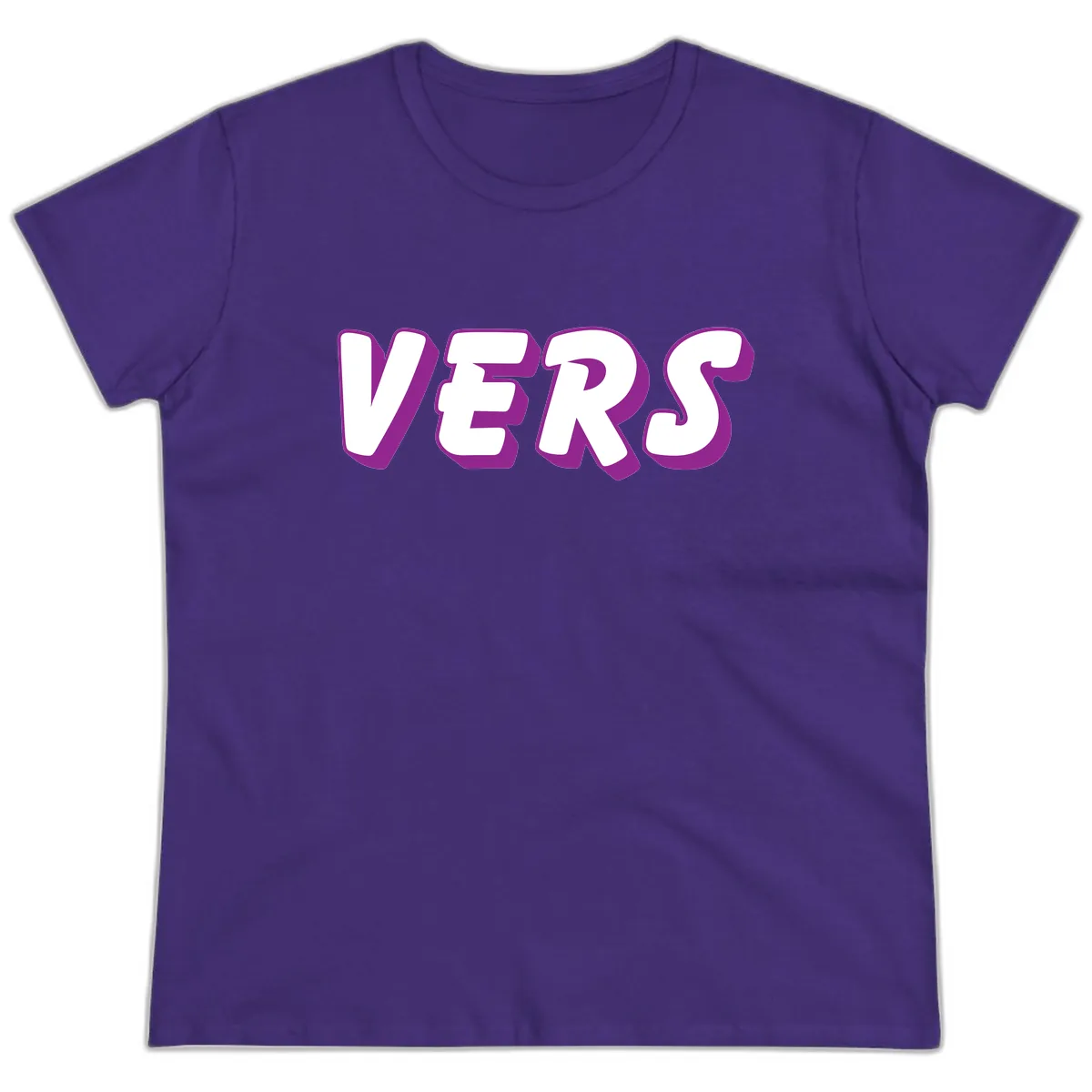 Vers Pride Statement Ladies Tee in Purple