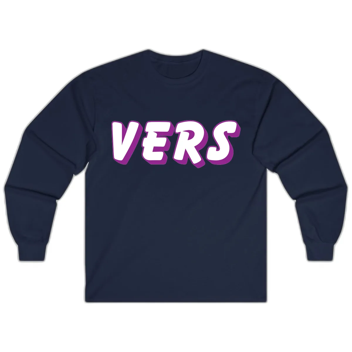 Vers Pride Statement Long Sleeve in Navy
