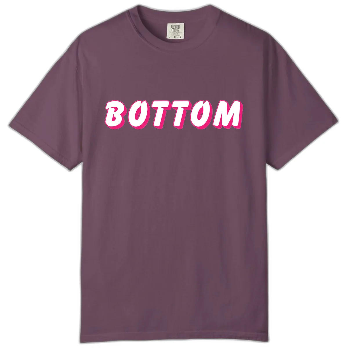 Bottom Bold Typography Design Comfort Color in Berry
