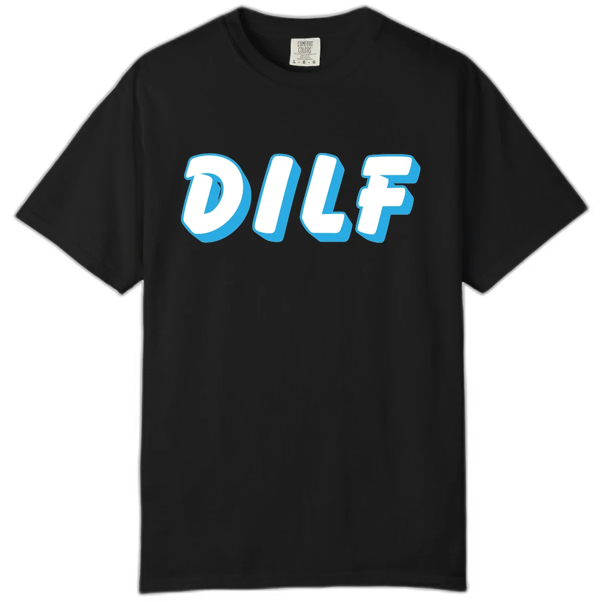 DLSF Bold Typography Design Comfort Color in Black