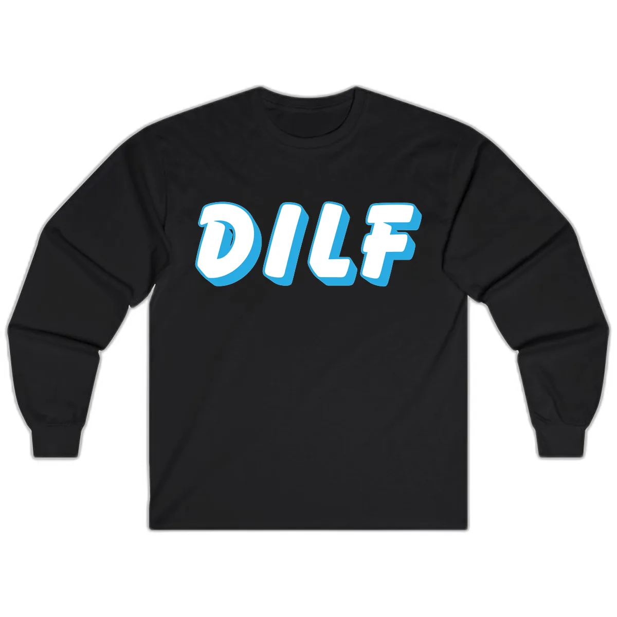 DLSF Bold Typography Design Long Sleeve in Black