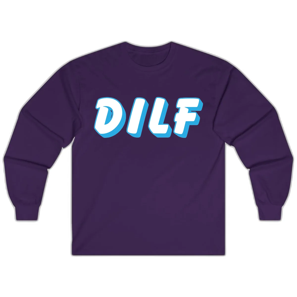 DLSF Bold Typography Design Long Sleeve in Purple