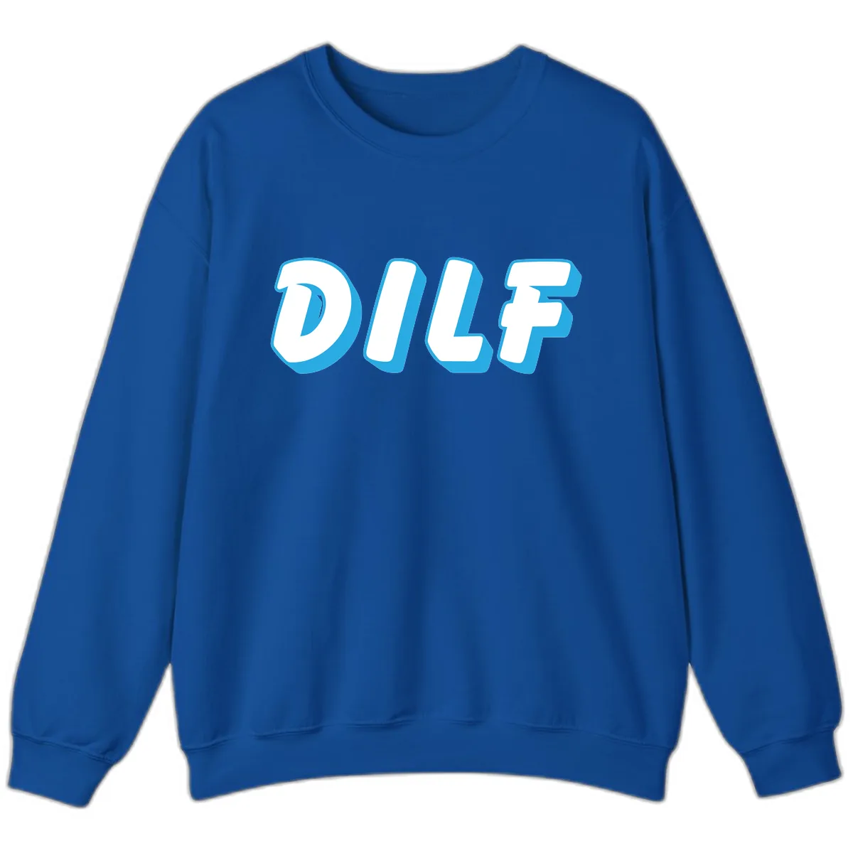 DLSF Bold Typography Design Sweatshirt in Royal