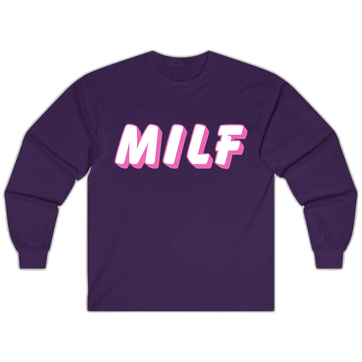 Milf Squad Forever Pride Graphic Long Sleeve in Purple