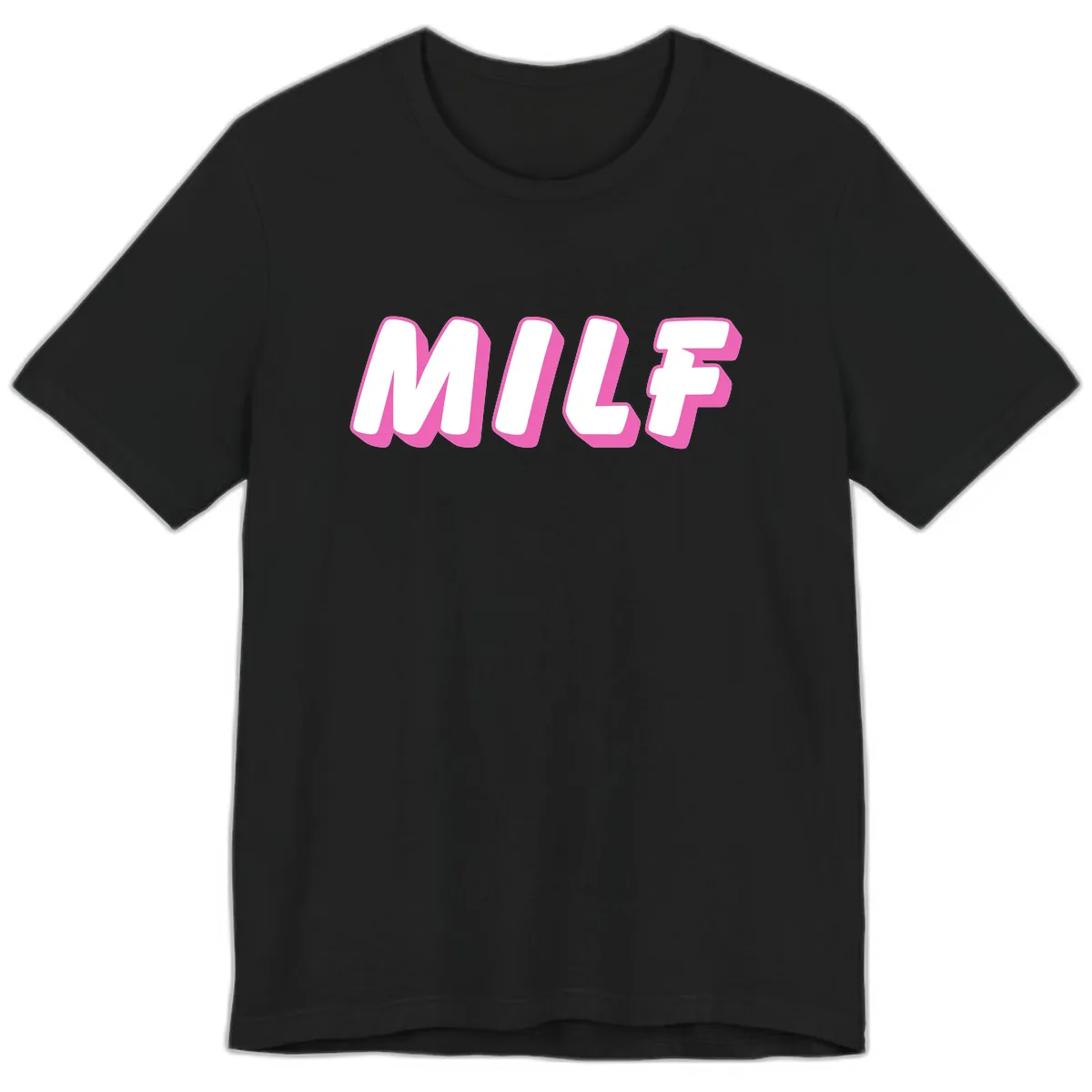 Milf Squad Forever Pride Graphic Premium T-Shirt in Black