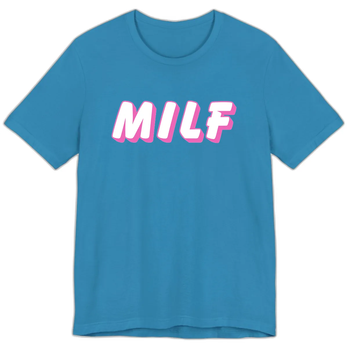 Milf Squad Forever Pride Graphic Premium T-Shirt in Aqua