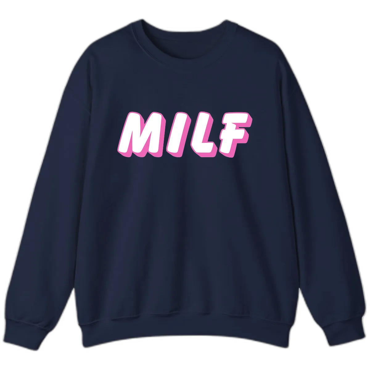 Milf Squad Forever Pride Graphic Sweatshirt in Navy