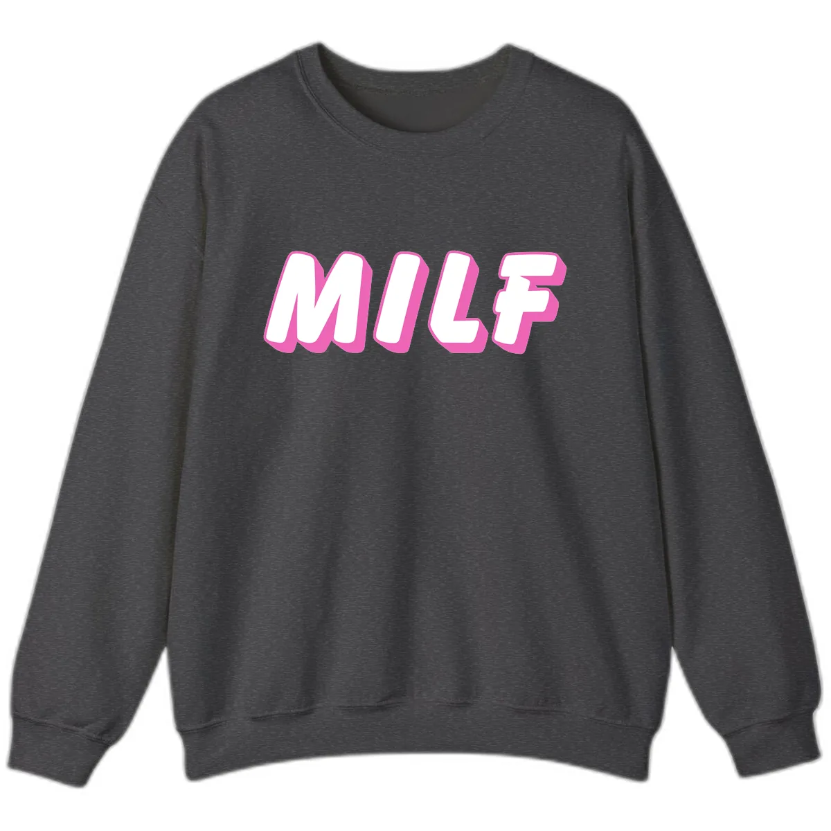 Milf Squad Forever Pride Graphic Sweatshirt in Dark Heather