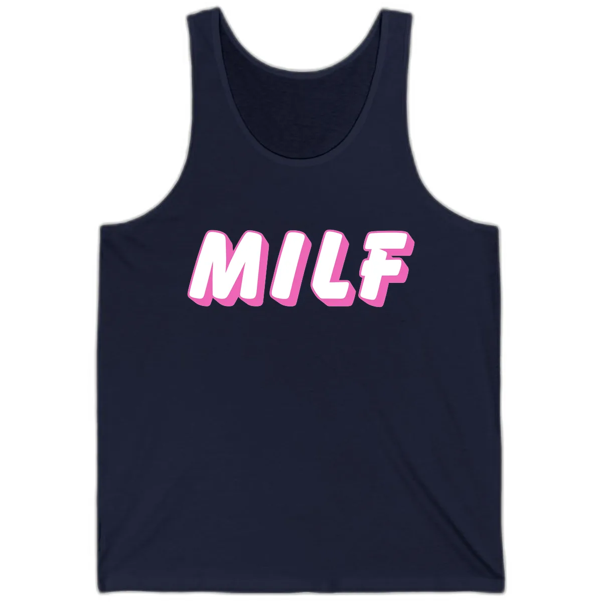 Milf Squad Forever Pride Graphic Tank in Navy