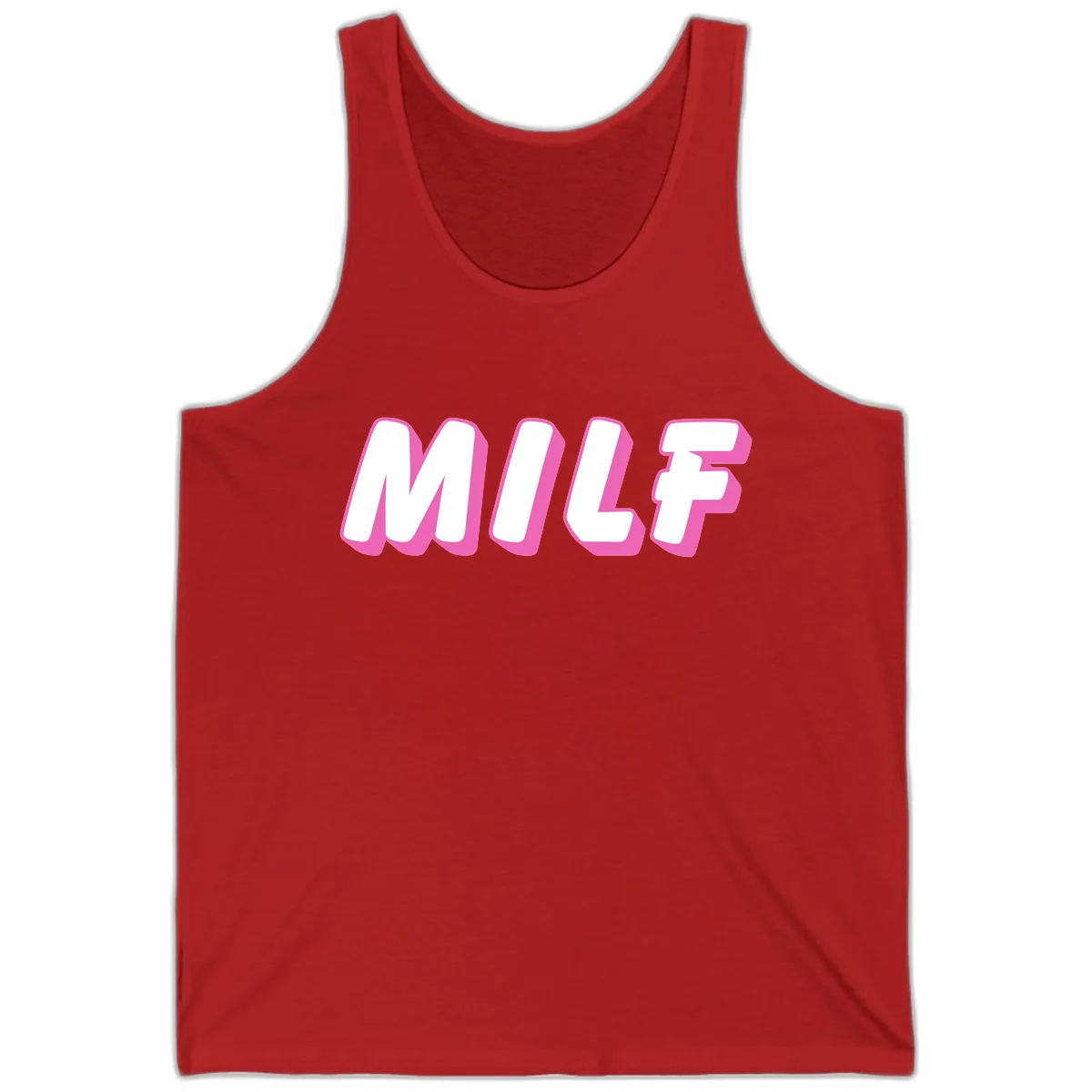 Milf Squad Forever Pride Graphic Tank in Red