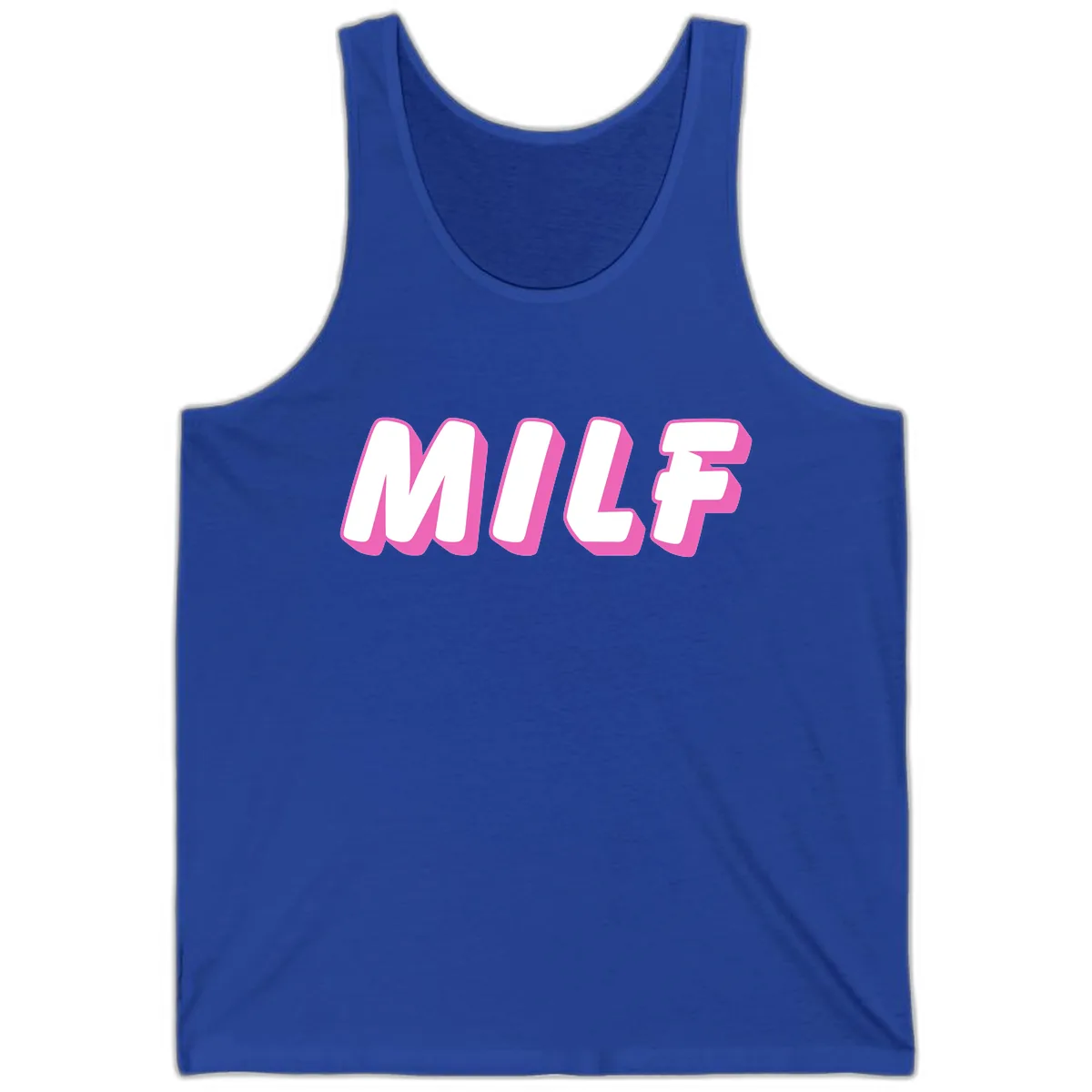 Milf Squad Forever Pride Graphic Tank in True Royal