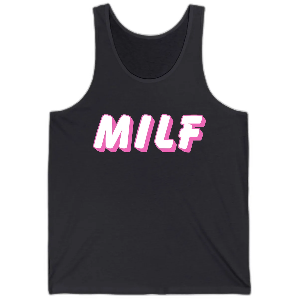 Milf Squad Forever Pride Graphic Tank in Dark Grey