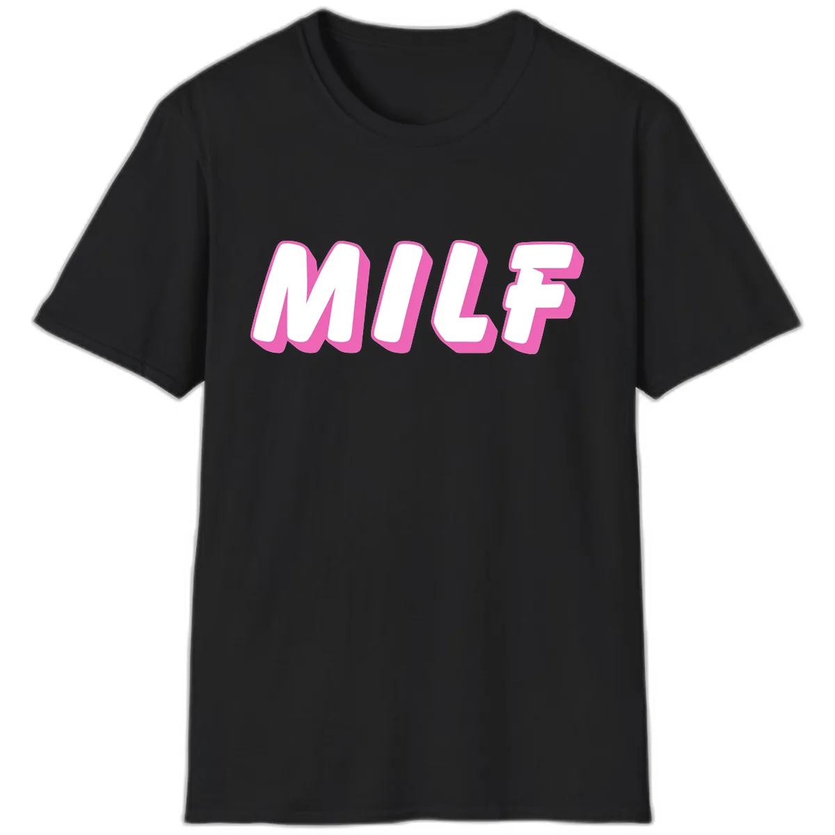 Milf Squad Forever Pride Graphic T-Shirt in Black
