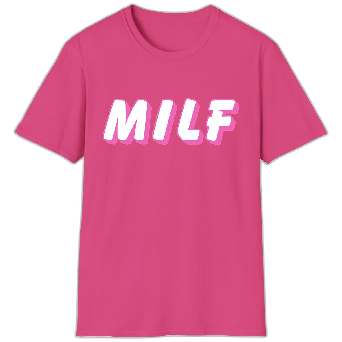 Milf Squad Forever Pride Graphic T-Shirt in Heliconia