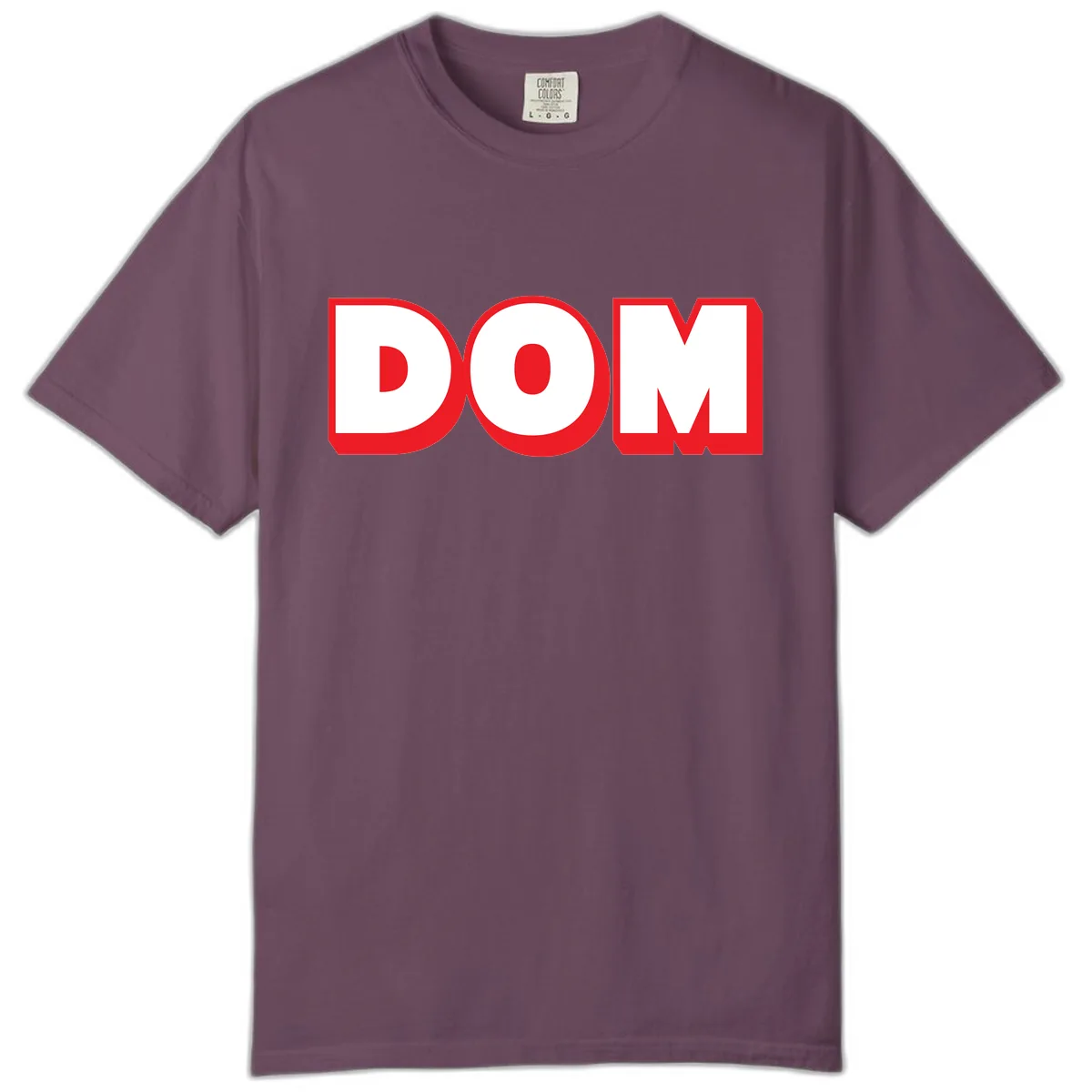 DOM Bold Red Typography Comfort Color in Berry