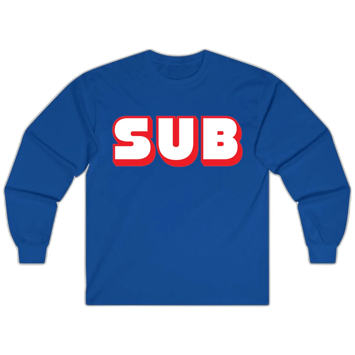 Sub Three Bold Graphic Long Sleeve in Royal