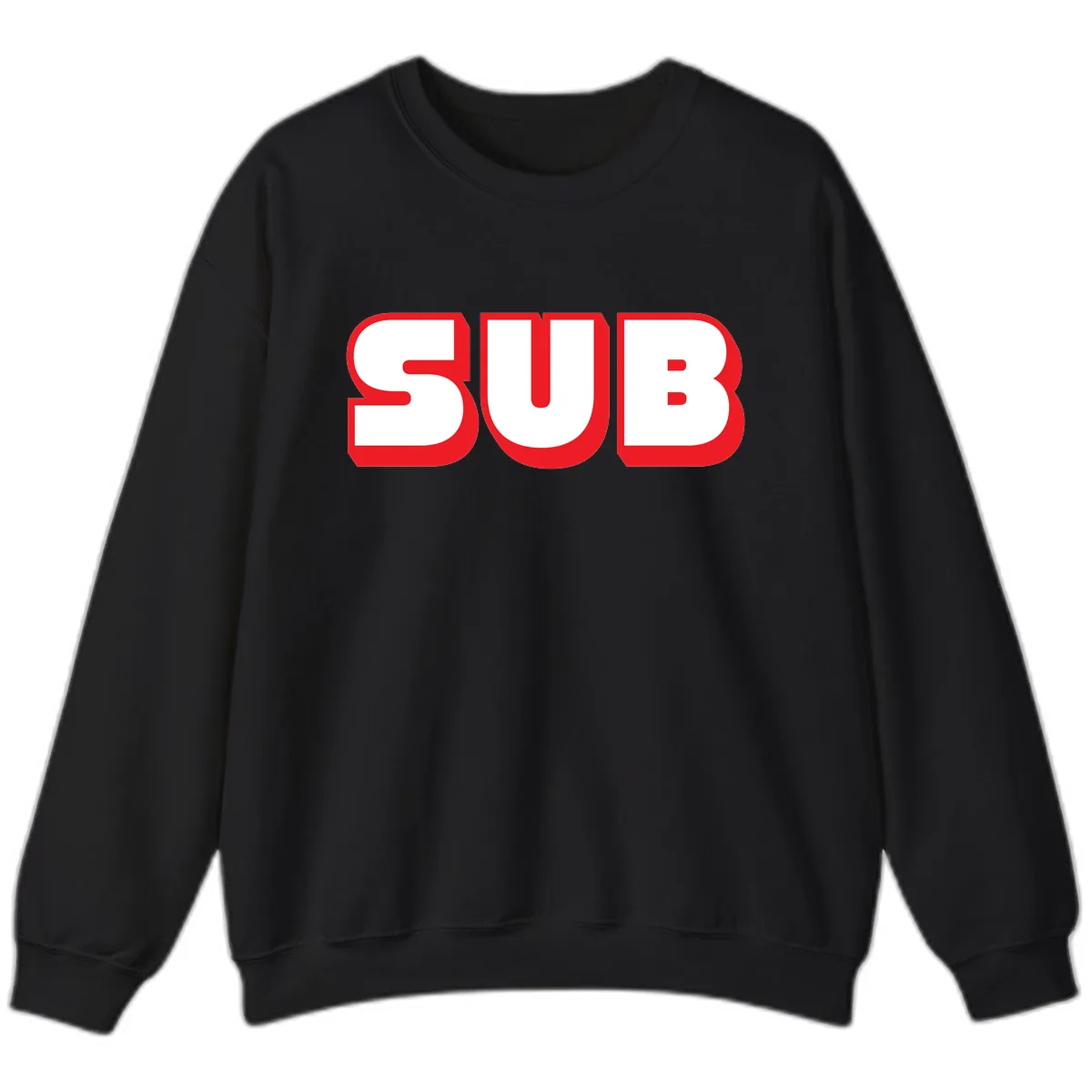Sub Three Bold Graphic Sweatshirt in Black