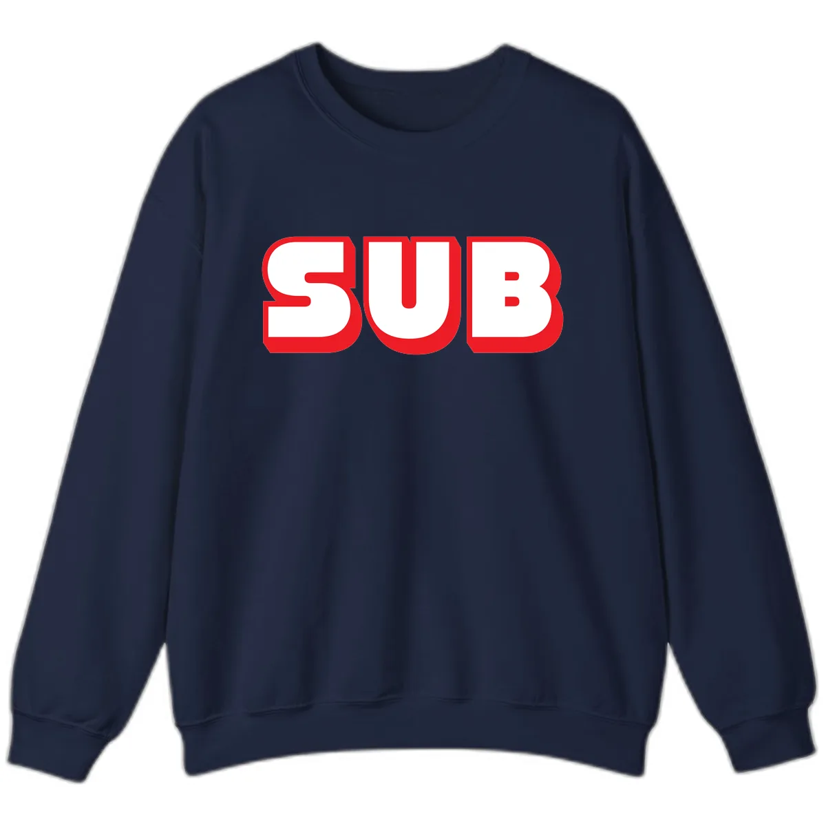 Sub Three Bold Graphic Sweatshirt in Navy
