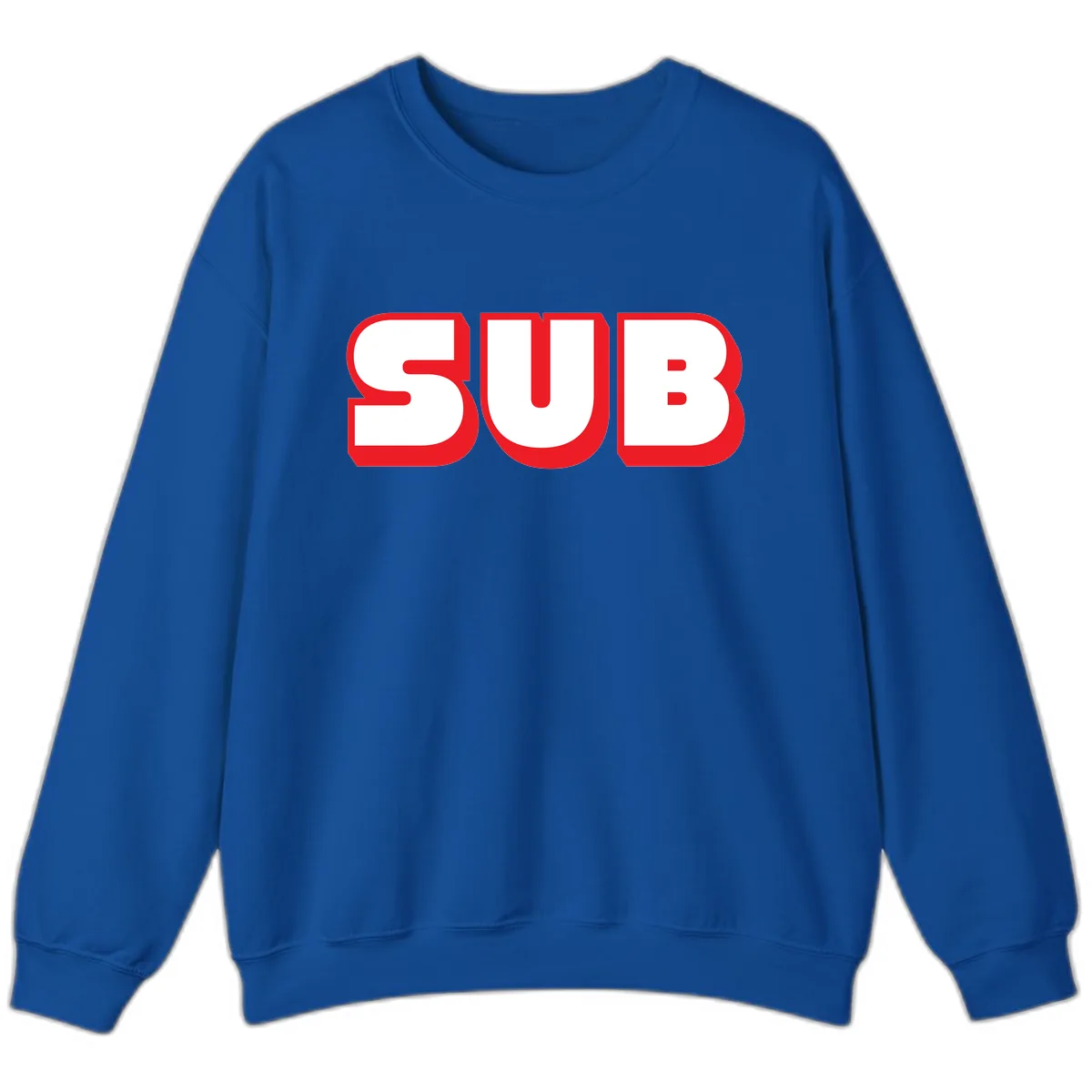 Sub Three Bold Graphic Sweatshirt in Royal