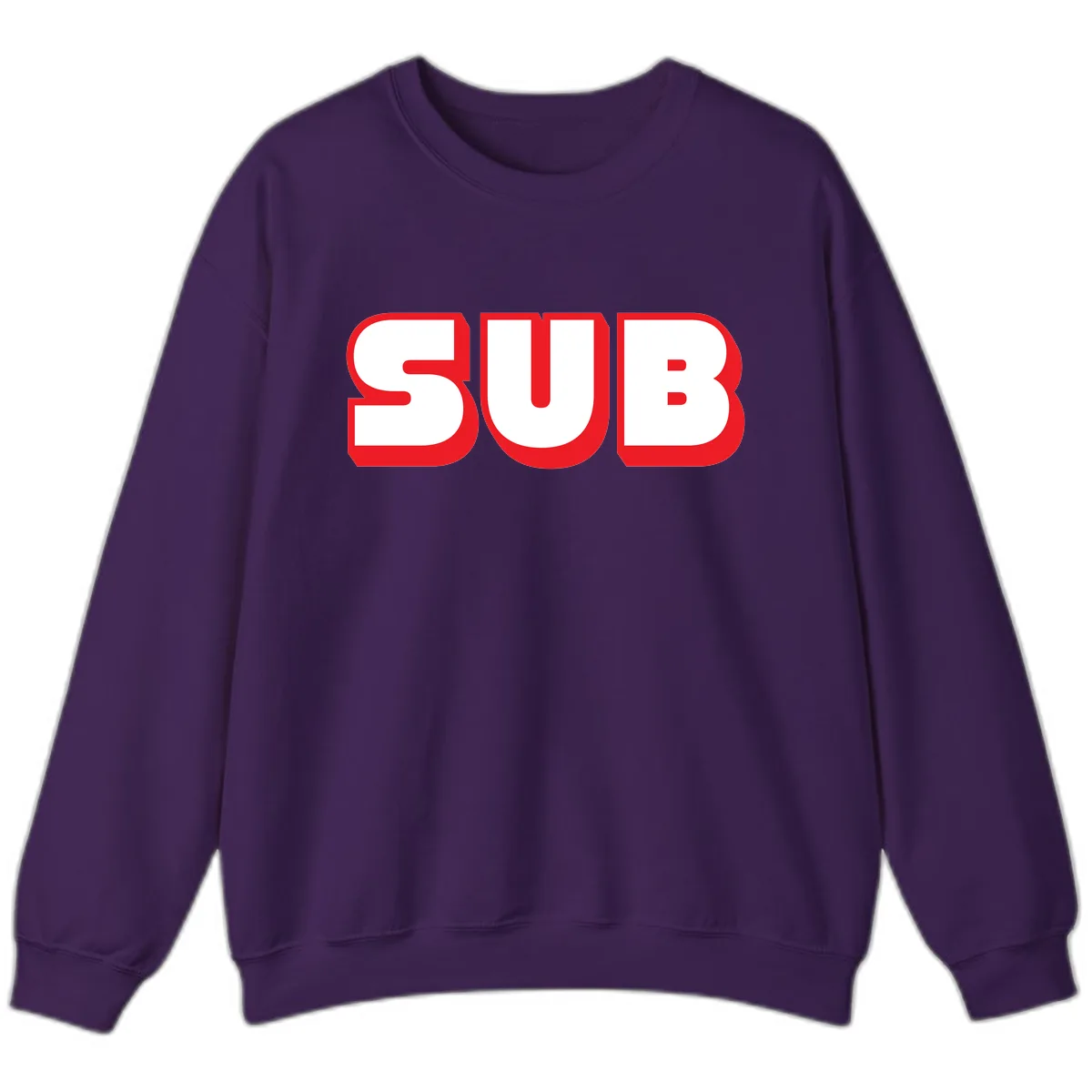 Sub Three Bold Graphic Sweatshirt in Purple