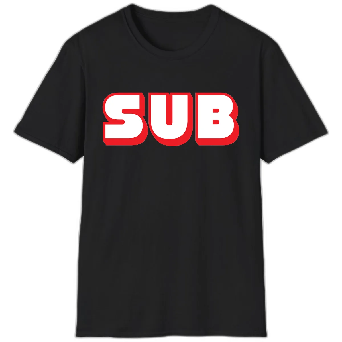 Sub Three Bold Graphic T-Shirt in Black